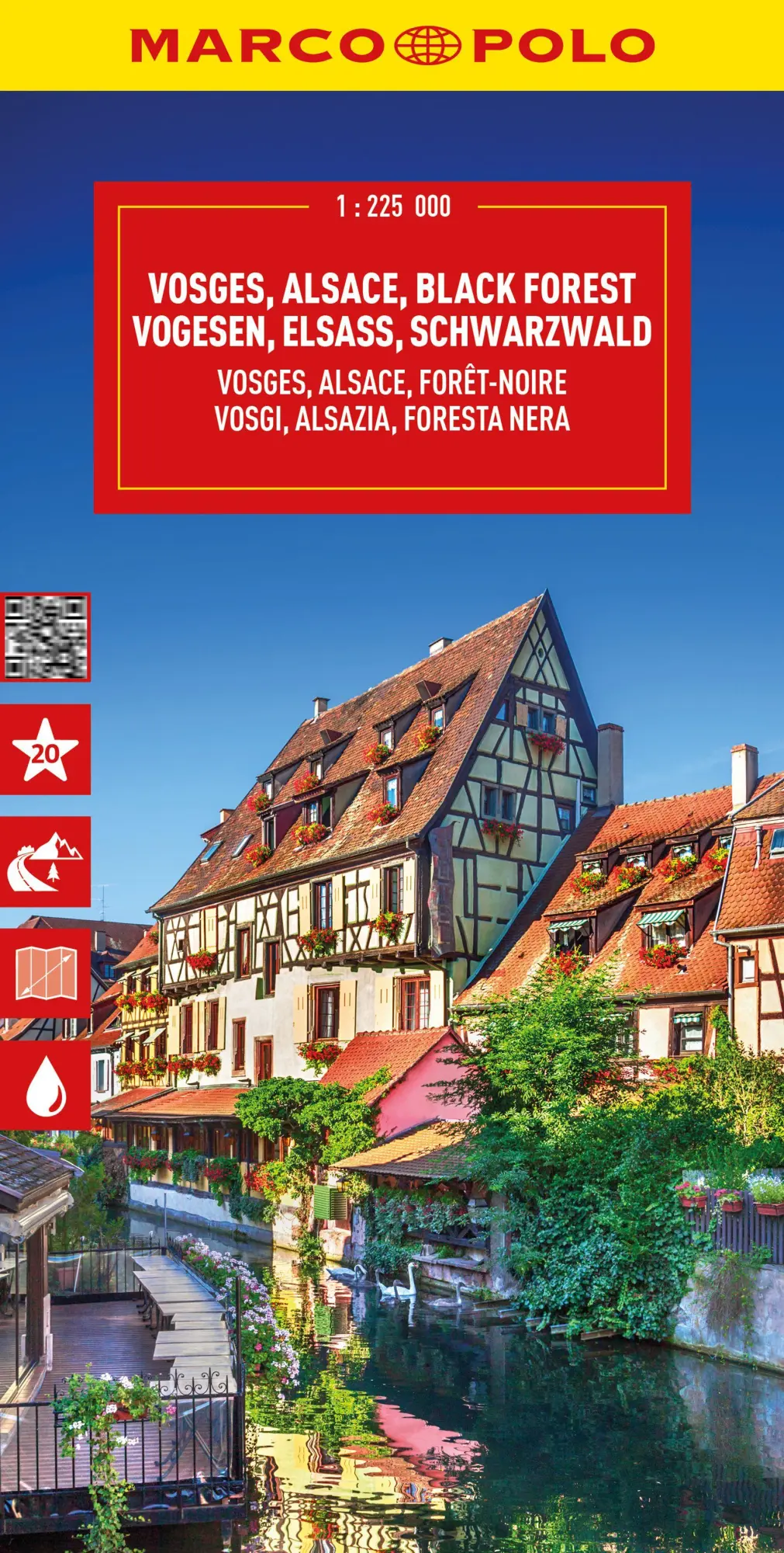Cover: 9783575016683 | MARCO POLO Reisekarte Vogesen, Elsass, Schwarzwald 1:225.000 | Deutsch