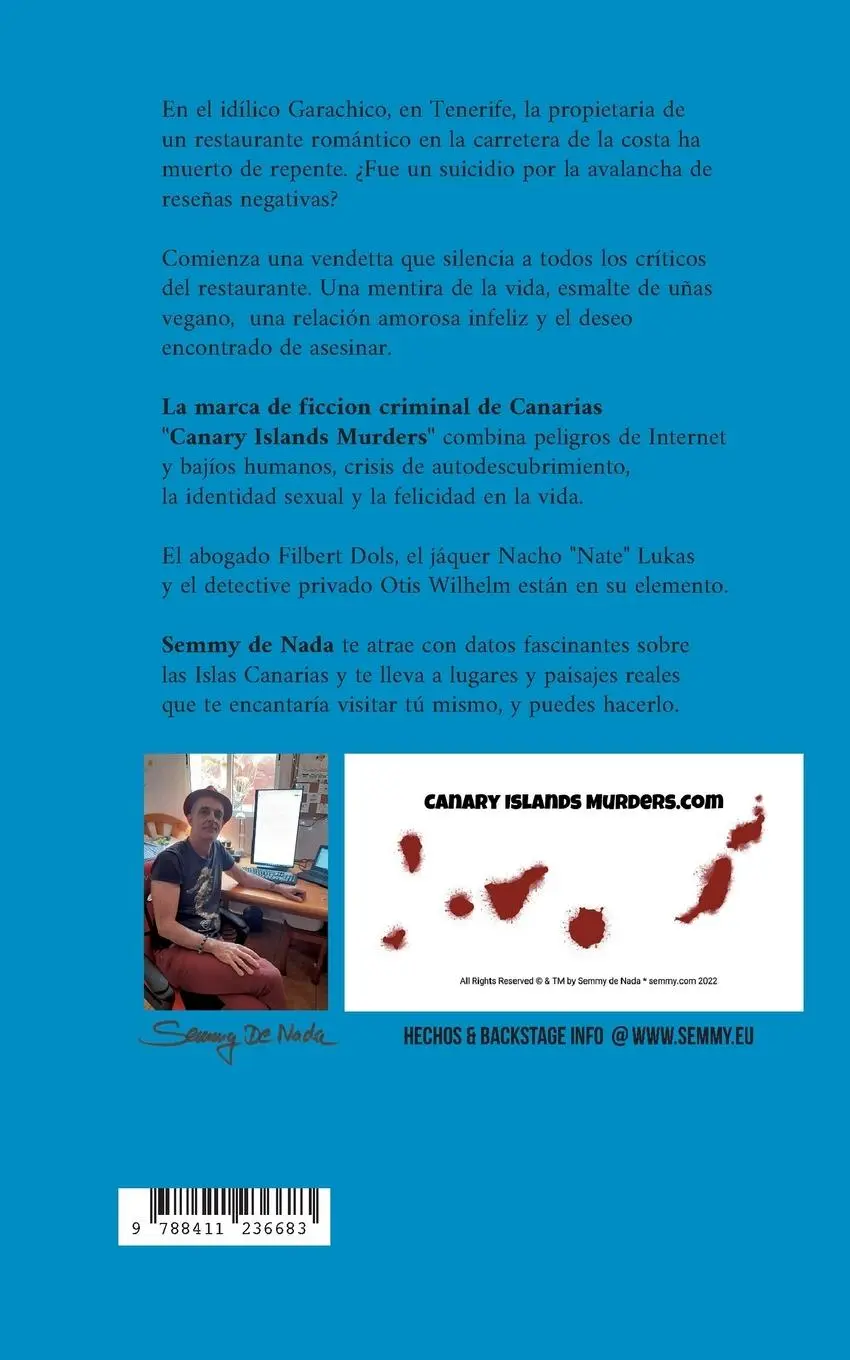 Rückseite: 9788411236683 | DineOpinion - Reseñas Mortales | CanaryIslandsMurders.com | Nada