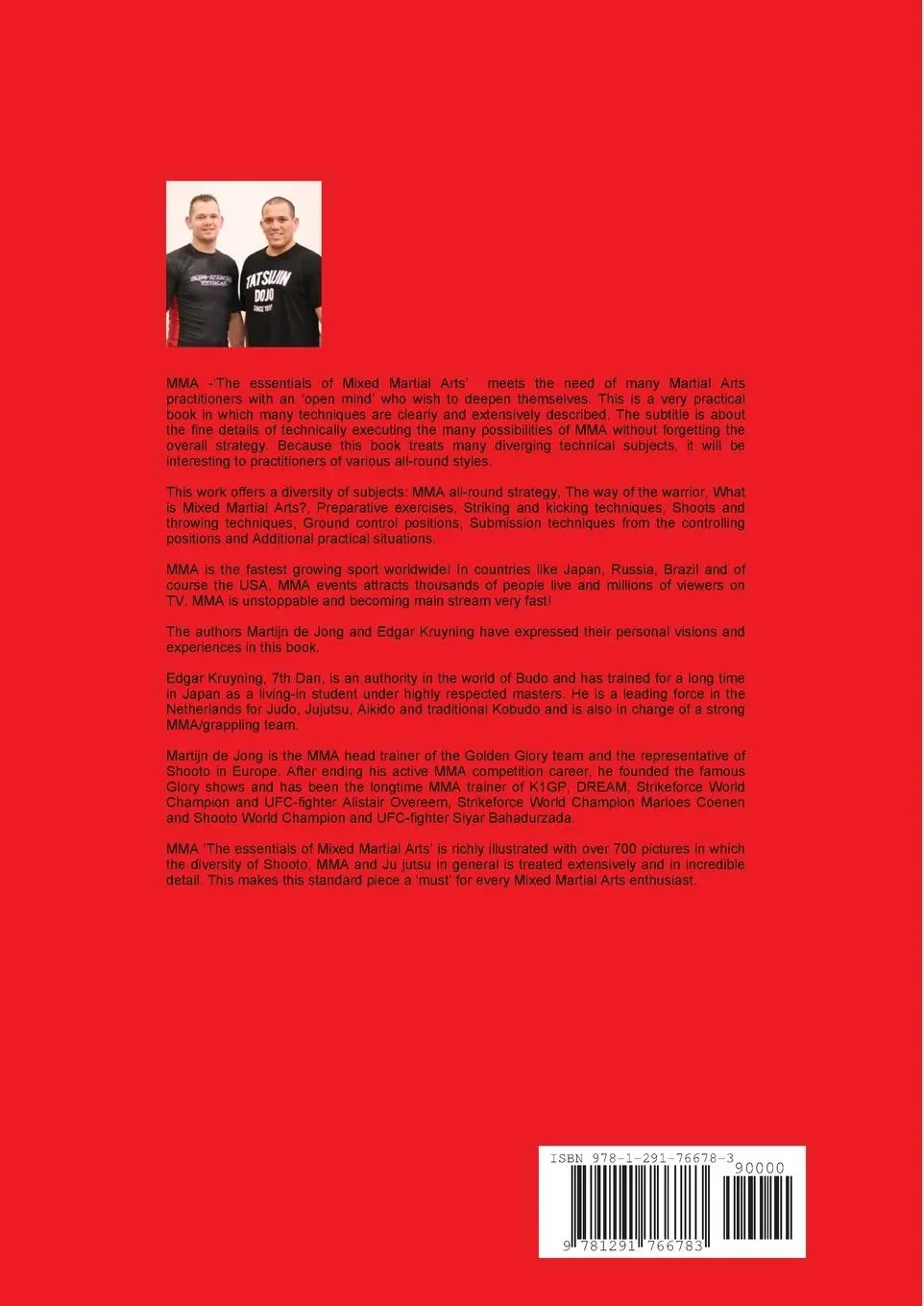 Rückseite: 9781291766783 | MMA, The essentials of Mixed Martial Arts | Edgar Kruyning (u. a.)