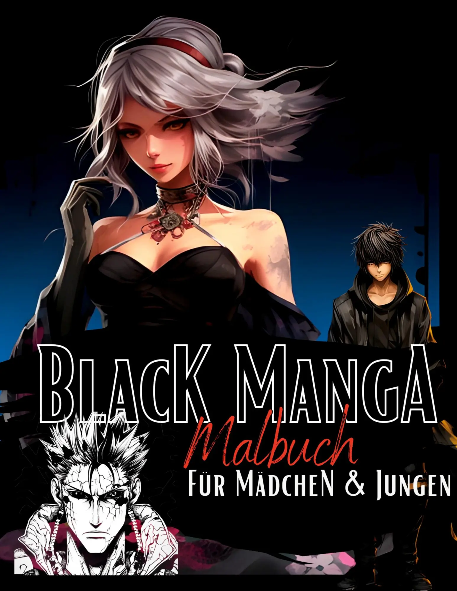 Cover: 9783384006783 | Black Manga Malbuch. | Lucy´s Manga Malbücher | Buch | Manga Nation