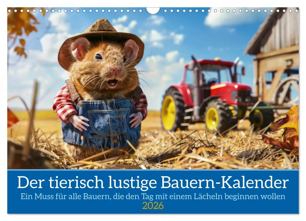 Cover: 9783457366783 | Der tierisch lustige Bauern-Kalender (Wandkalender 2026 DIN A3...