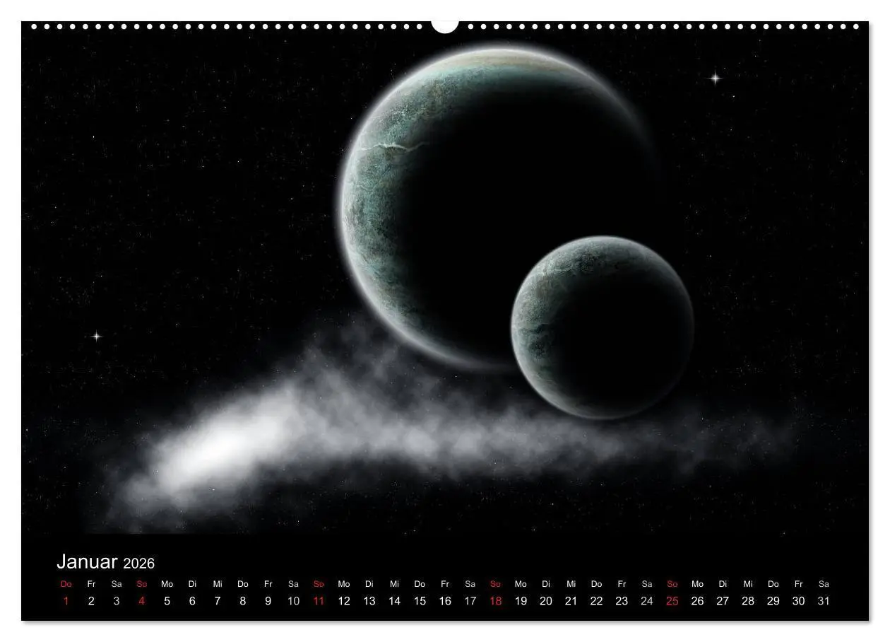 Bild: 9783457986783 | Fantasievolles Weltall (Wandkalender 2026 DIN A2 quer), CALVENDO...