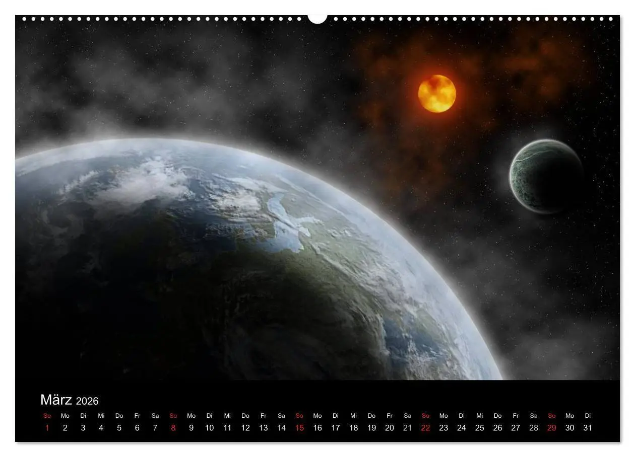 Bild: 9783457986783 | Fantasievolles Weltall (Wandkalender 2026 DIN A2 quer), CALVENDO...