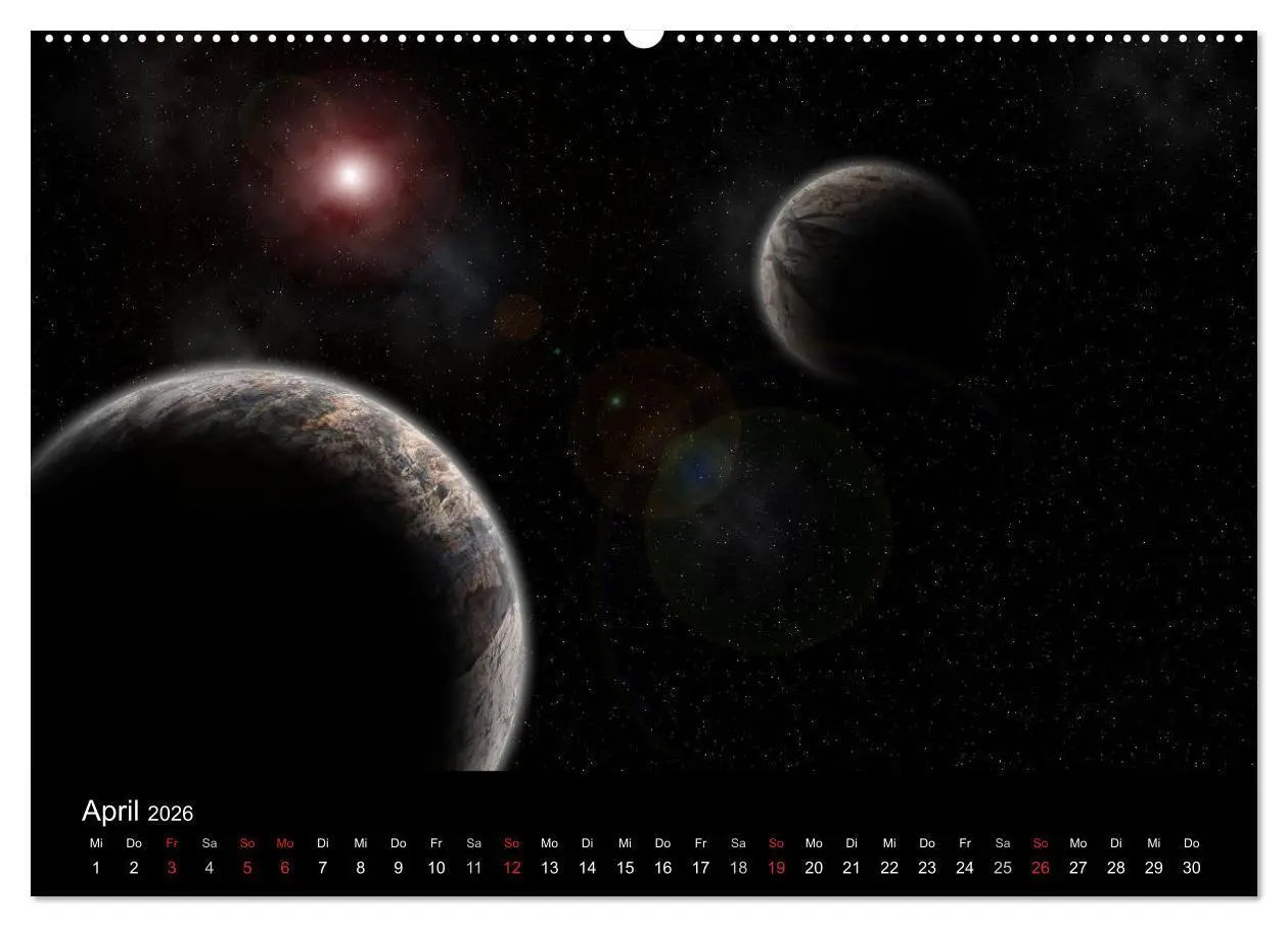 Bild: 9783457986783 | Fantasievolles Weltall (Wandkalender 2026 DIN A2 quer), CALVENDO...