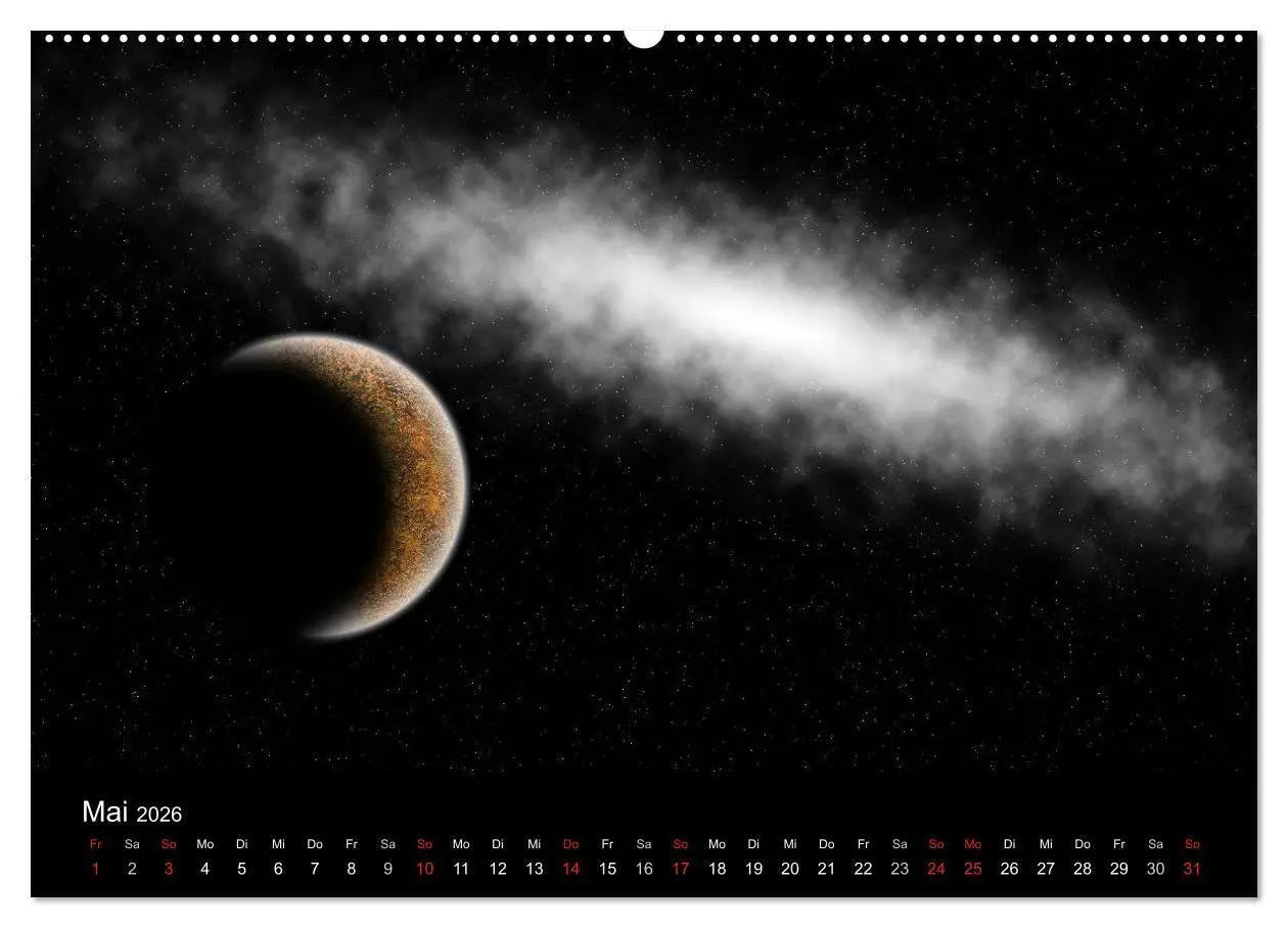 Bild: 9783457986783 | Fantasievolles Weltall (Wandkalender 2026 DIN A2 quer), CALVENDO...