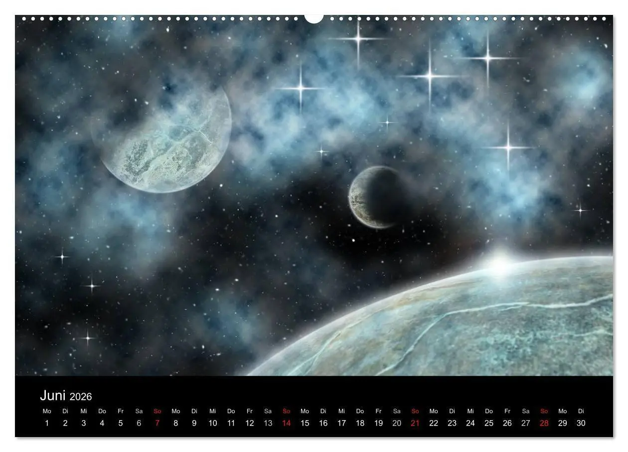 Bild: 9783457986783 | Fantasievolles Weltall (Wandkalender 2026 DIN A2 quer), CALVENDO...