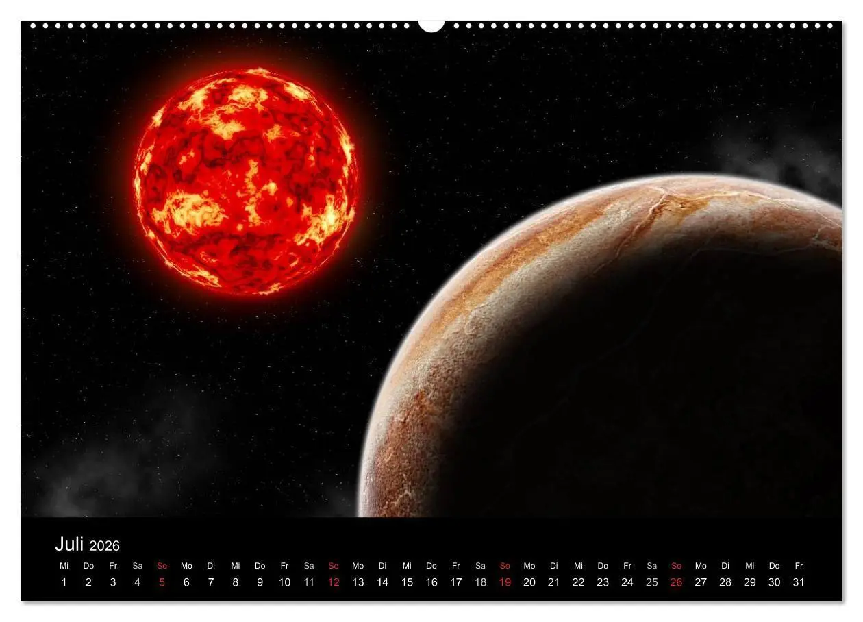 Bild: 9783457986783 | Fantasievolles Weltall (Wandkalender 2026 DIN A2 quer), CALVENDO...