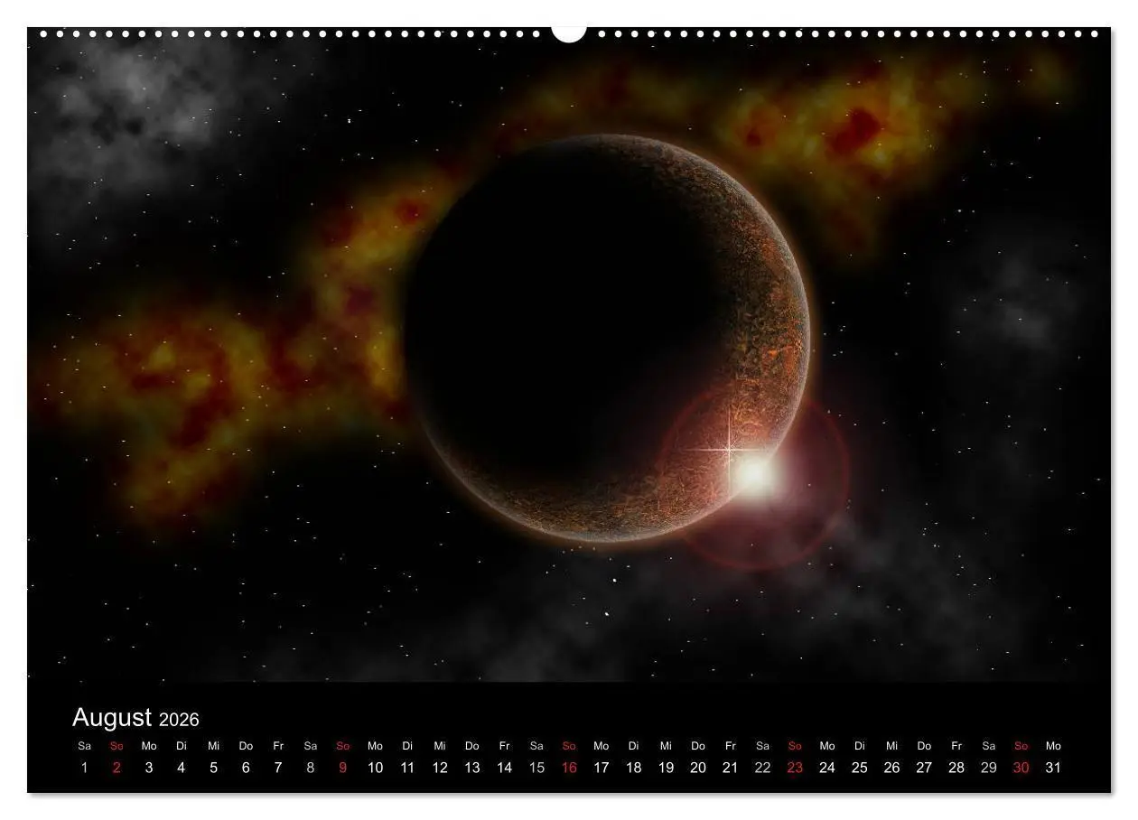 Bild: 9783457986783 | Fantasievolles Weltall (Wandkalender 2026 DIN A2 quer), CALVENDO...