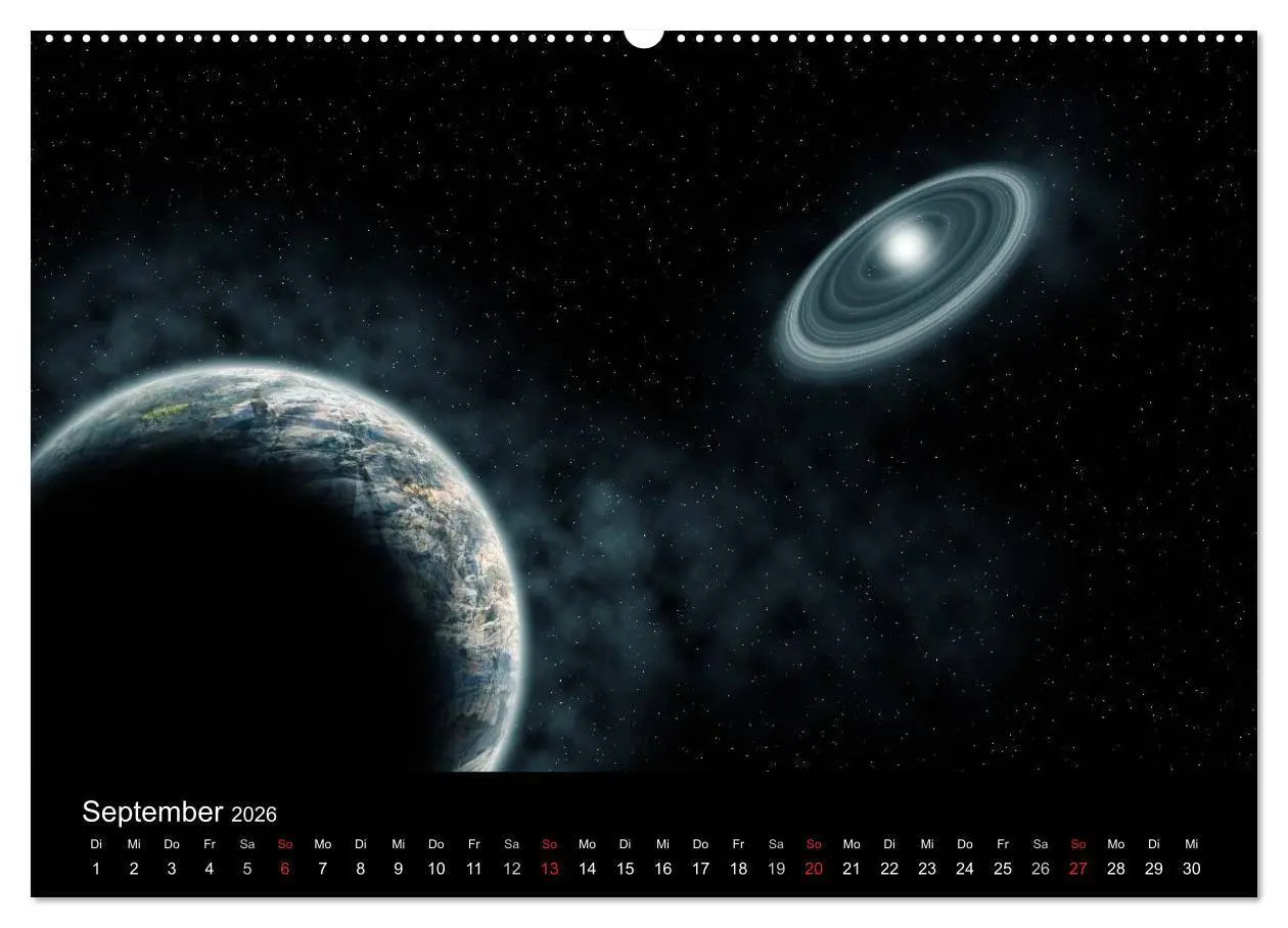 Bild: 9783457986783 | Fantasievolles Weltall (Wandkalender 2026 DIN A2 quer), CALVENDO...