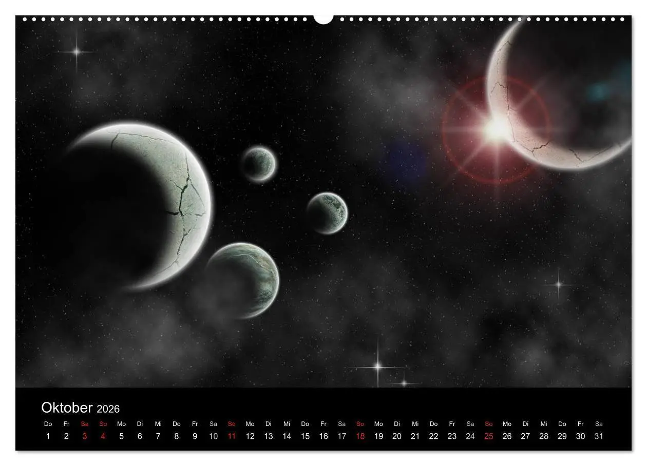 Bild: 9783457986783 | Fantasievolles Weltall (Wandkalender 2026 DIN A2 quer), CALVENDO...