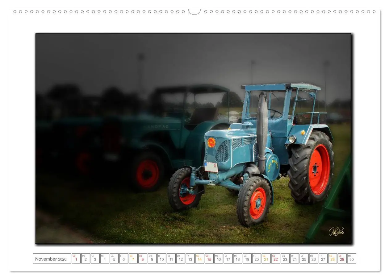 Bild: 9783516076783 | Oldtimer - Traktor Liebe (Wandkalender 2026 DIN A2 quer), CALVENDO...