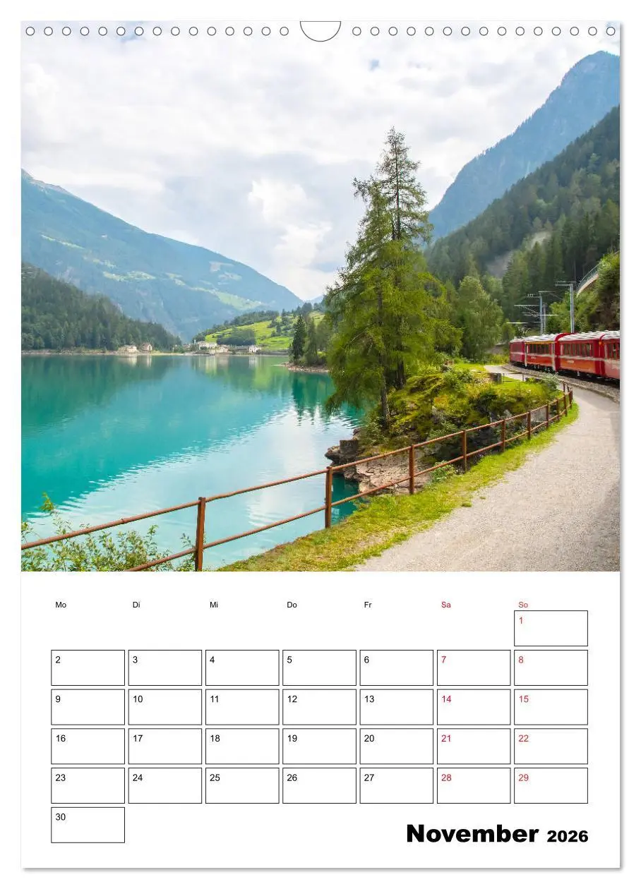Bild: 9783516386783 | Rhätische Bahn - aussichtsreiches Bahnerlebnis (Wandkalender 2026...