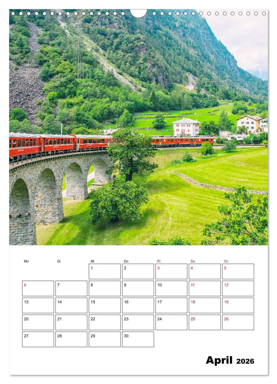 Bild: 9783516386783 | Rhätische Bahn - aussichtsreiches Bahnerlebnis (Wandkalender 2026...