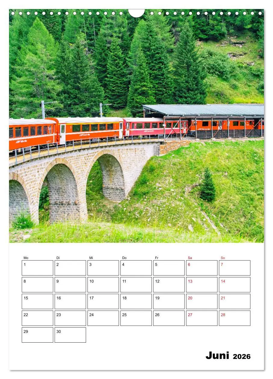 Bild: 9783516386783 | Rhätische Bahn - aussichtsreiches Bahnerlebnis (Wandkalender 2026...