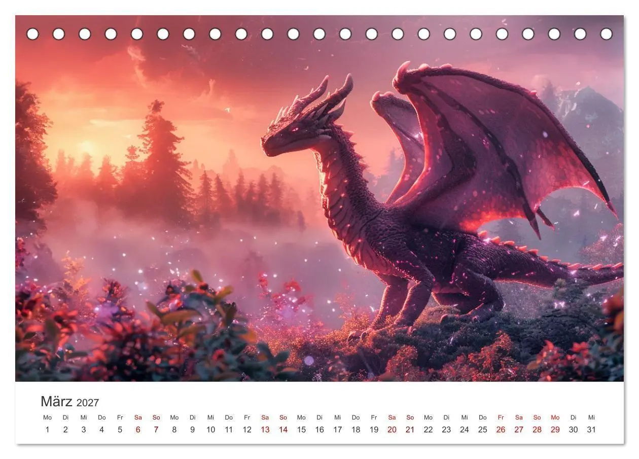 Bild: 9783569166783 | Das Jahr der Drachen (Tischkalender 2027 DIN A5 quer), CALVENDO...