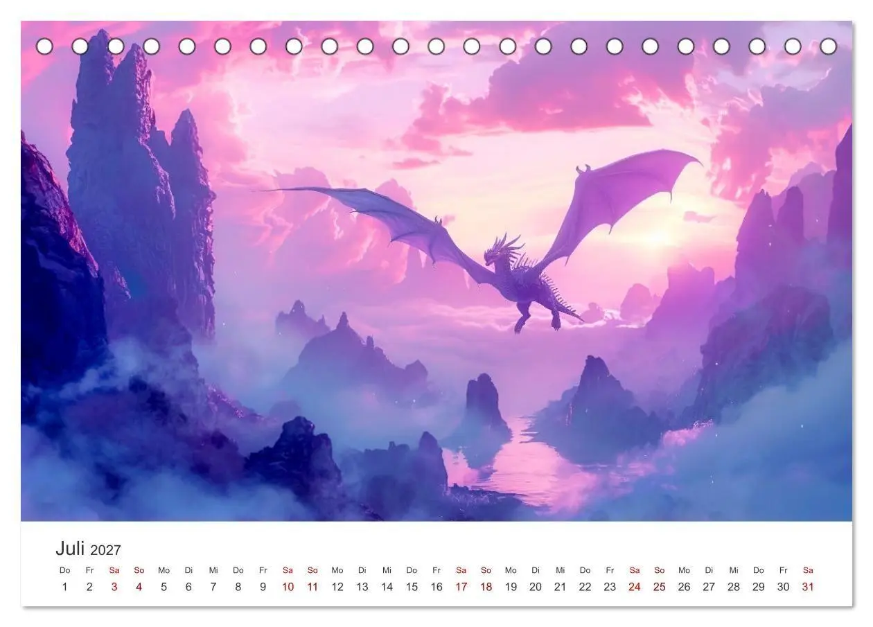 Bild: 9783569166783 | Das Jahr der Drachen (Tischkalender 2027 DIN A5 quer), CALVENDO...
