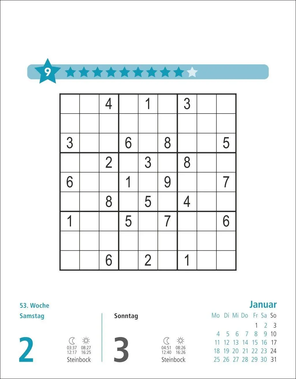 Bild: 9783756416783 | Stefan Heine Sudoku schwierig bis extrem Tagesabreißkalender 2027