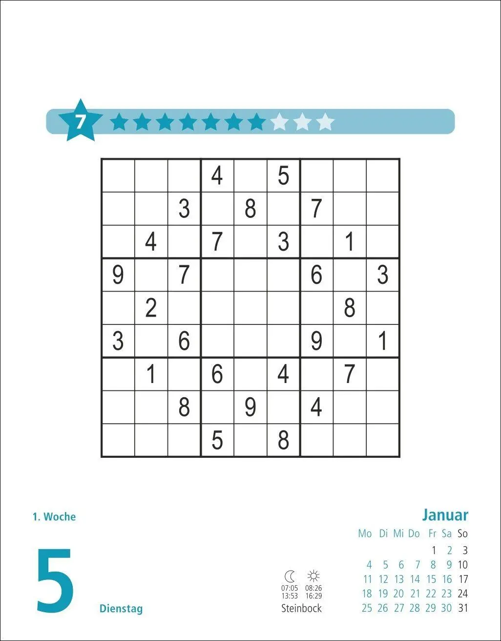 Bild: 9783756416783 | Stefan Heine Sudoku schwierig bis extrem Tagesabreißkalender 2027