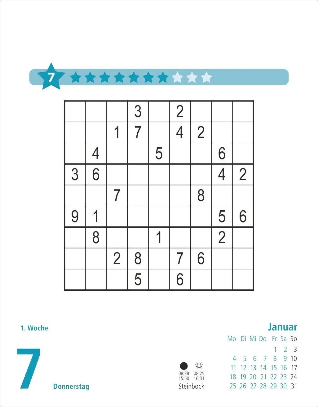 Bild: 9783756416783 | Stefan Heine Sudoku schwierig bis extrem Tagesabreißkalender 2027