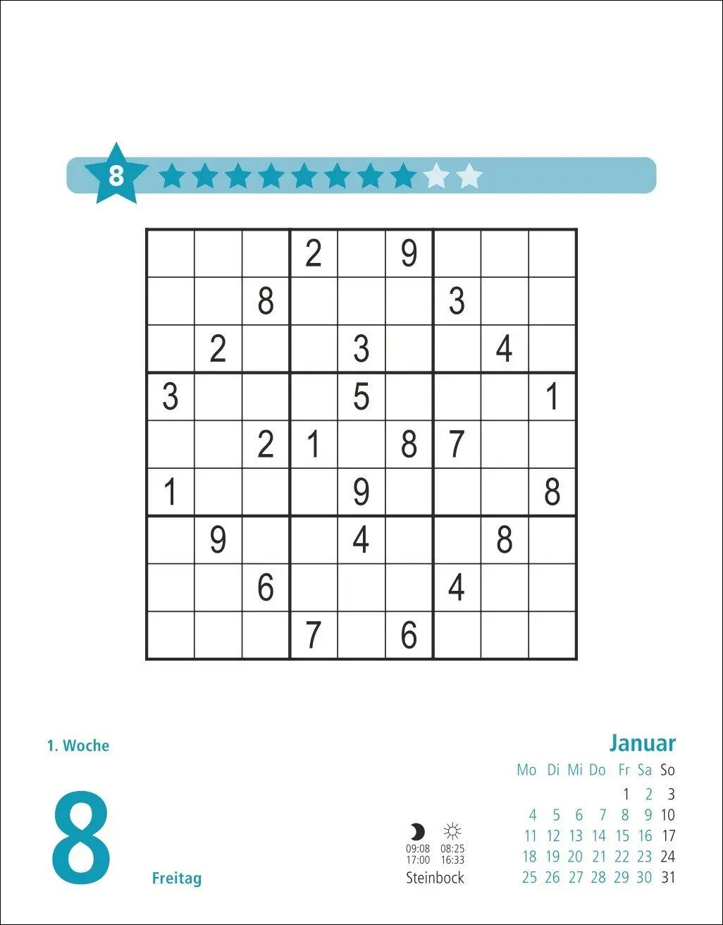 Bild: 9783756416783 | Stefan Heine Sudoku schwierig bis extrem Tagesabreißkalender 2027