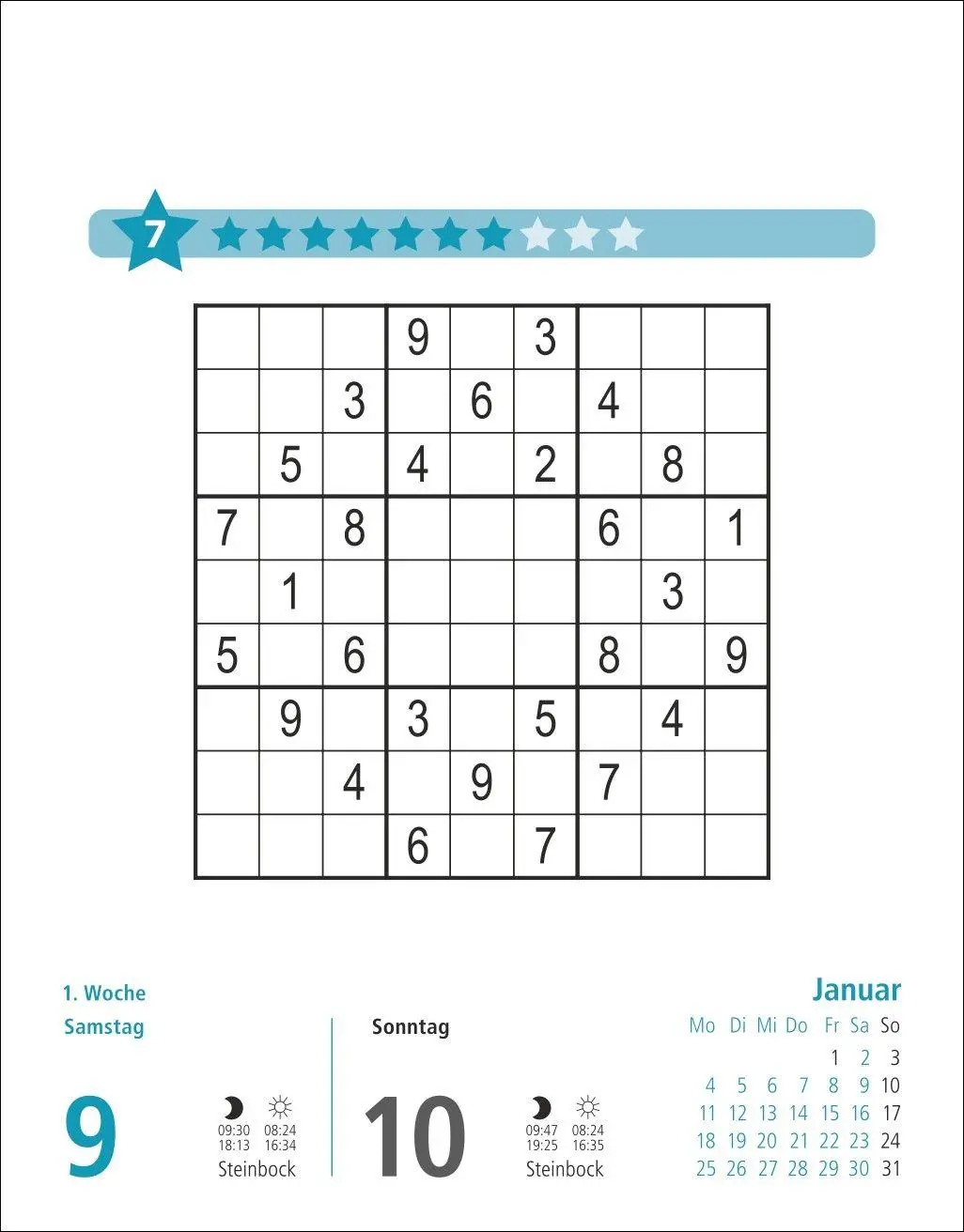 Bild: 9783756416783 | Stefan Heine Sudoku schwierig bis extrem Tagesabreißkalender 2027