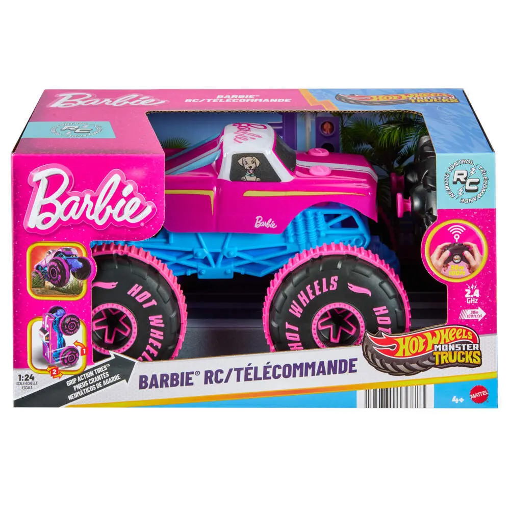 Cover: 194735336883 | Hot Wheels Monster Trucks Barbie R/C 1:24 | Offene Verpackung | JHW58