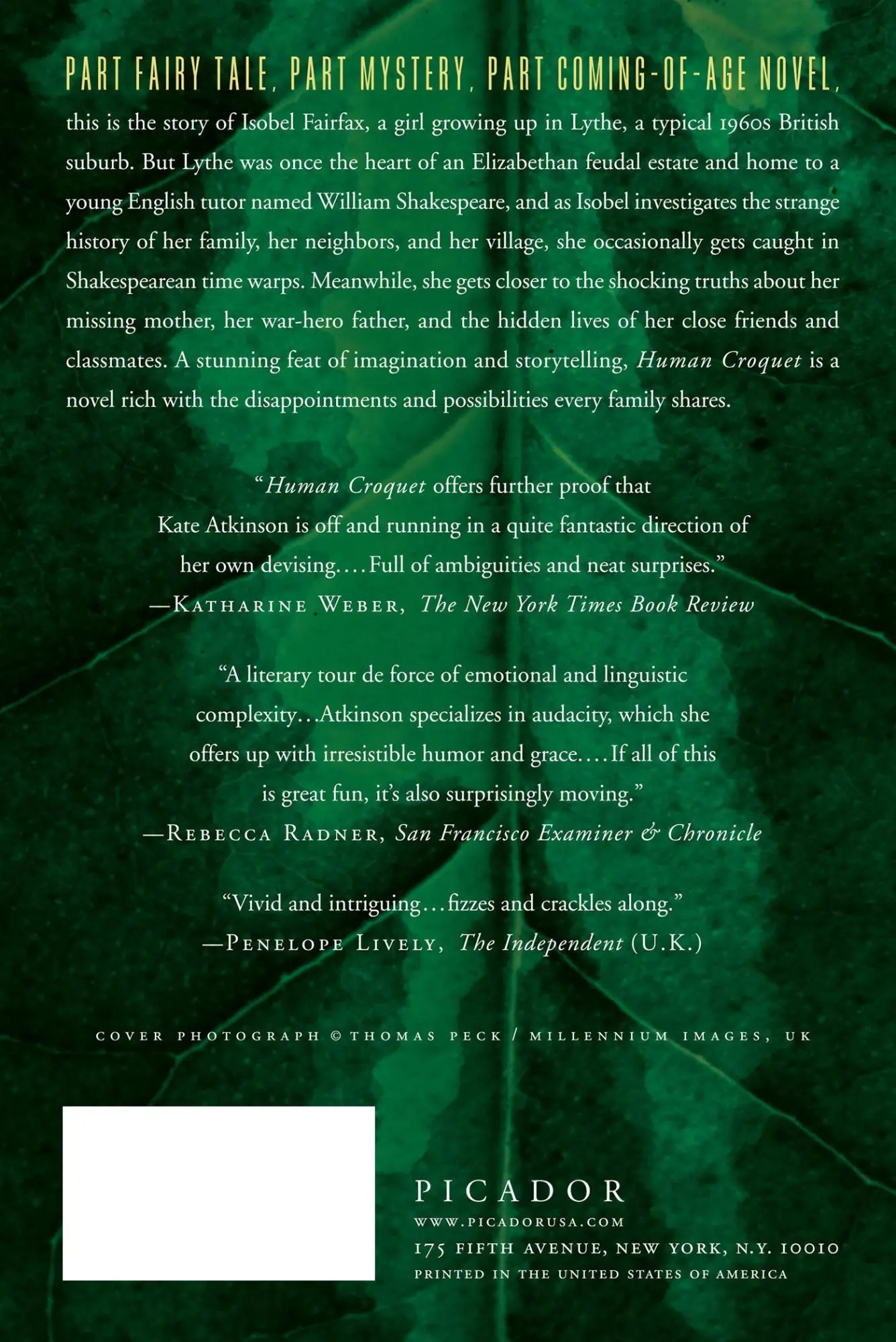 Rückseite: 9780312186883 | Human Croquet | Kate Atkinson | Taschenbuch | Kartoniert / Broschiert