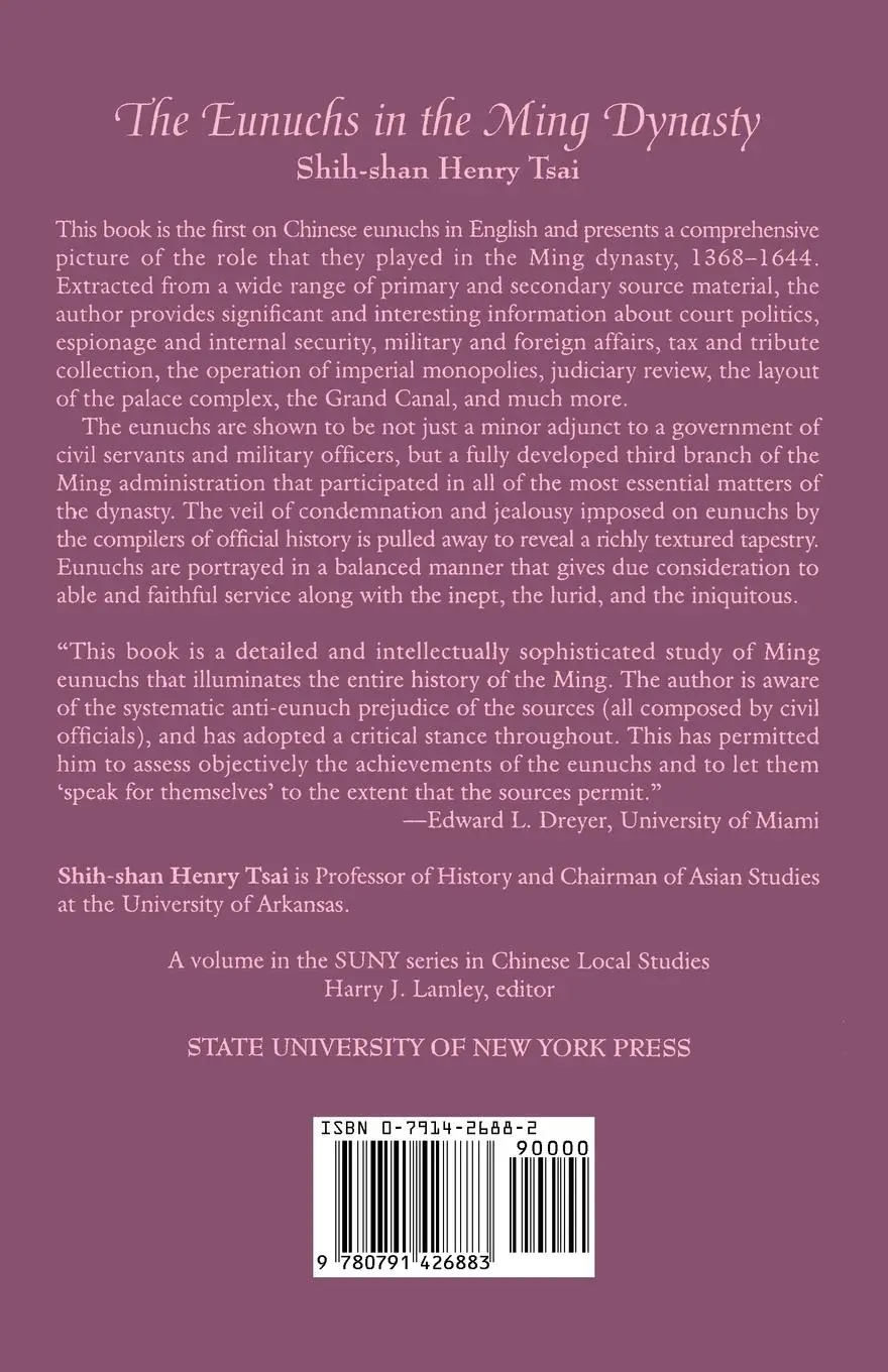 Rückseite: 9780791426883 | The Eunuchs in the Ming Dynasty | Shih-Shan Henry Tsai | Taschenbuch