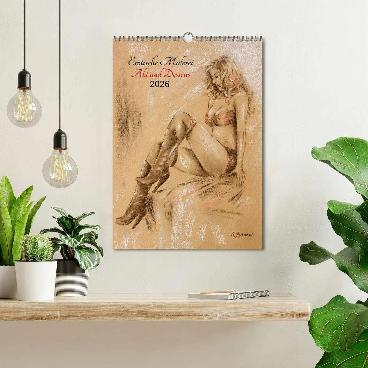 Bild: 9783516446883 | Erotische Malerei - Akt und Dessous (Wandkalender 2026 DIN A3...