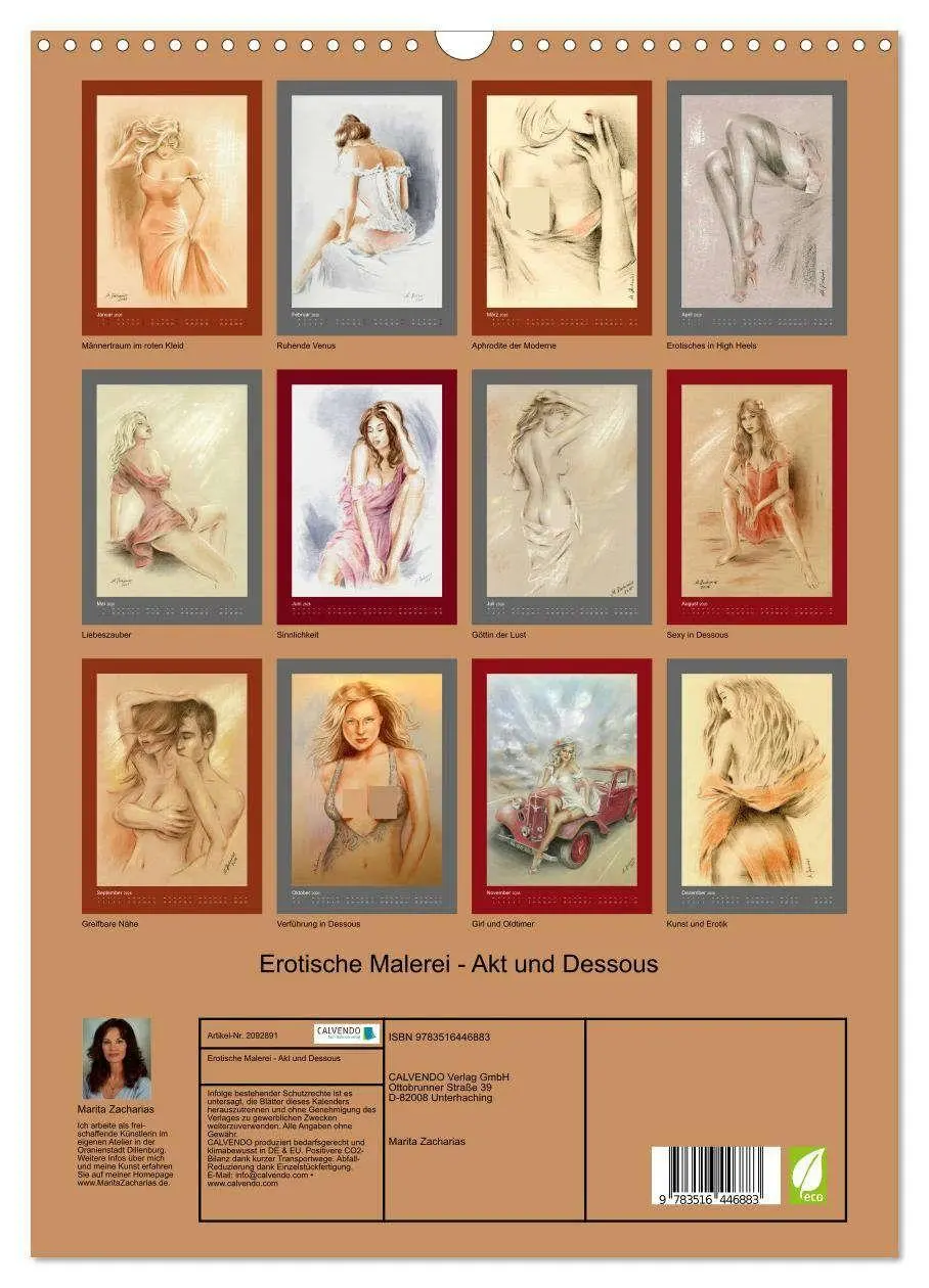 Bild: 9783516446883 | Erotische Malerei - Akt und Dessous (Wandkalender 2026 DIN A3...