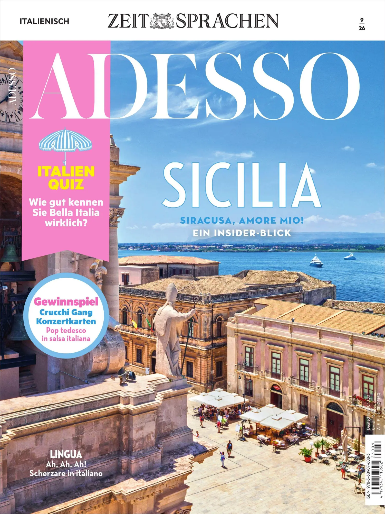 Cover: 9783689876883 | Adesso 9/26 | Sicilia Siracusa, amore mio! Ein Insider-Blick. | GmbH