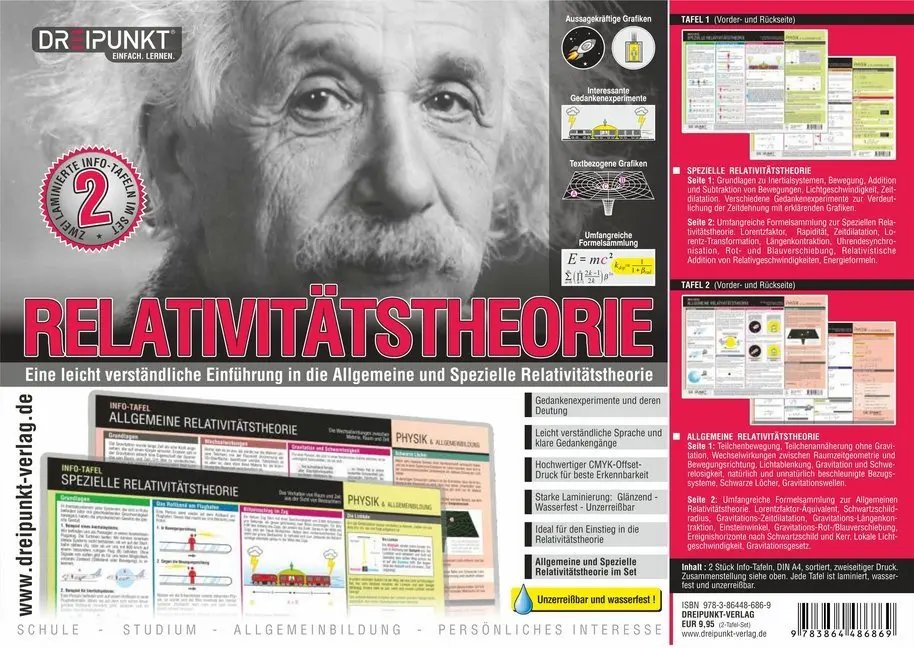 Relativitätstheorie, 2 Tafeln