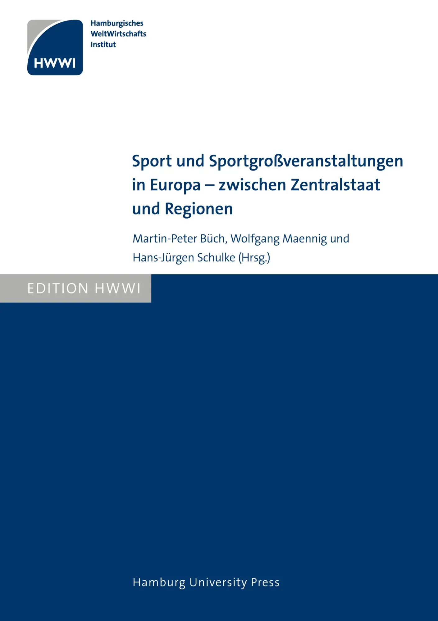 Cover: 9783937816883 | Sport und Sportgroßveranstaltungen in Europa ¿ zwischen...