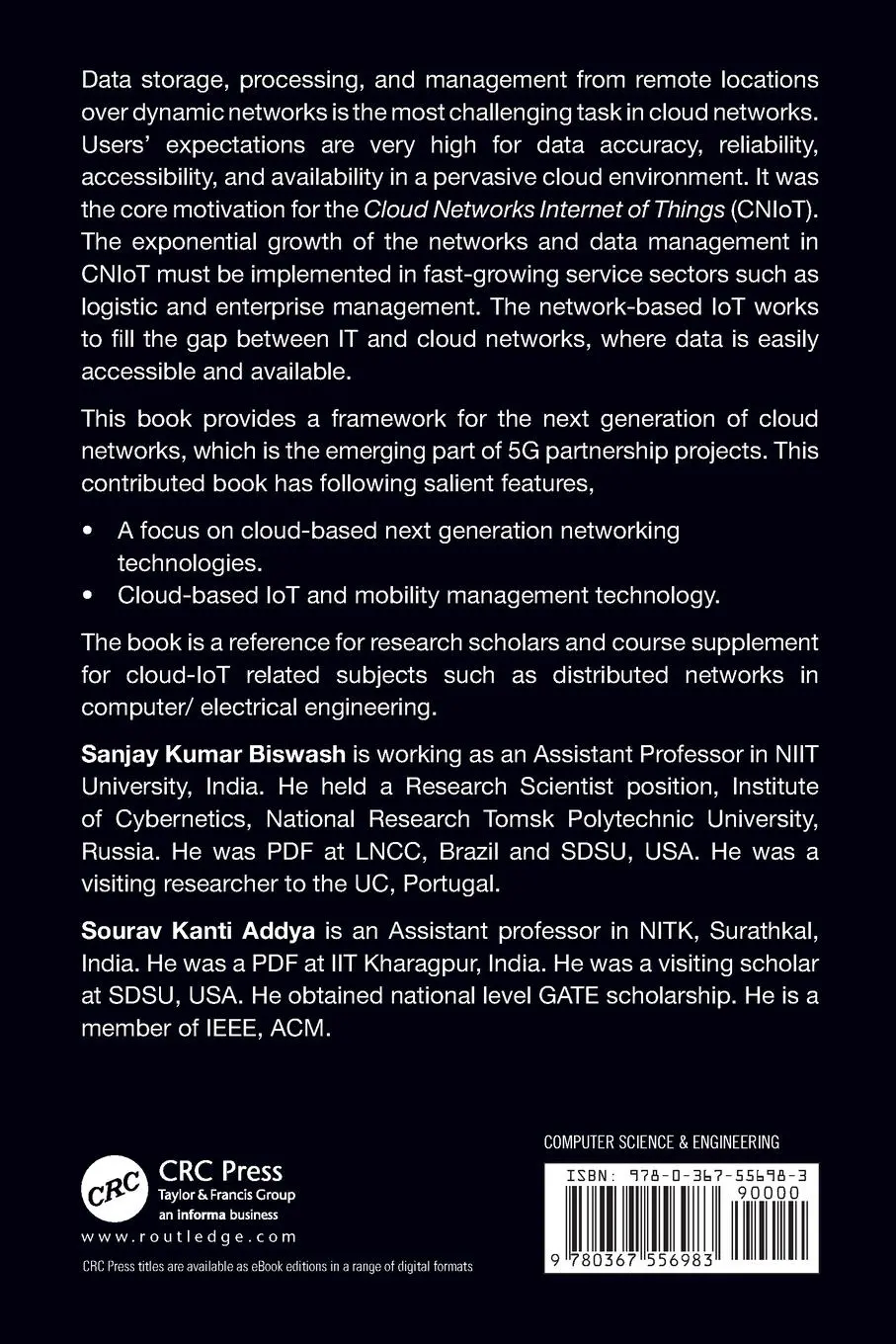 Rückseite: 9780367556983 | Cloud Network Management | An IoT Based Framework | Biswash (u. a.)