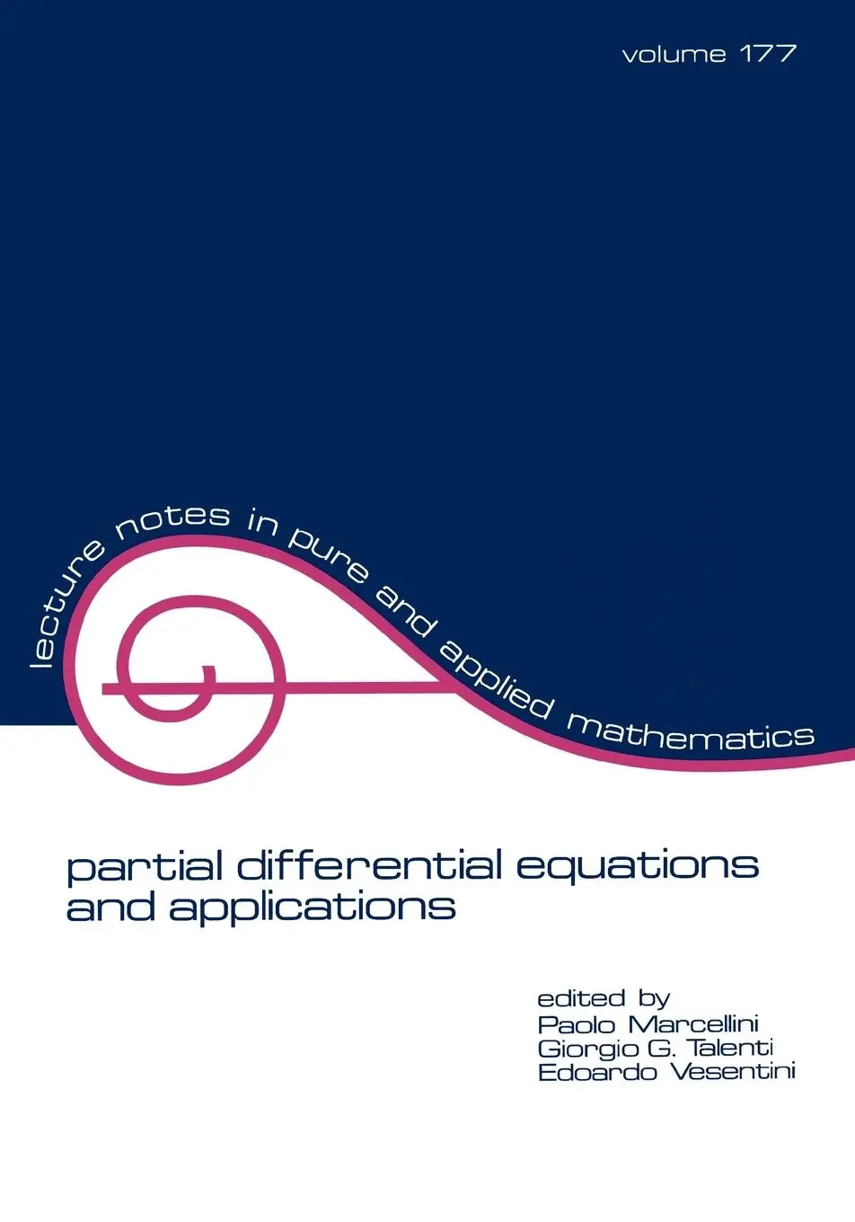Cover: 9780824796983 | Partial Differential Equations and Applications | Marcellini (u. a.)