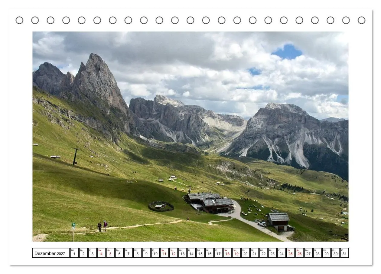 Bild: 9783516816983 | Über dem Grödnertal (Tischkalender 2027 DIN A5 quer), CALVENDO...