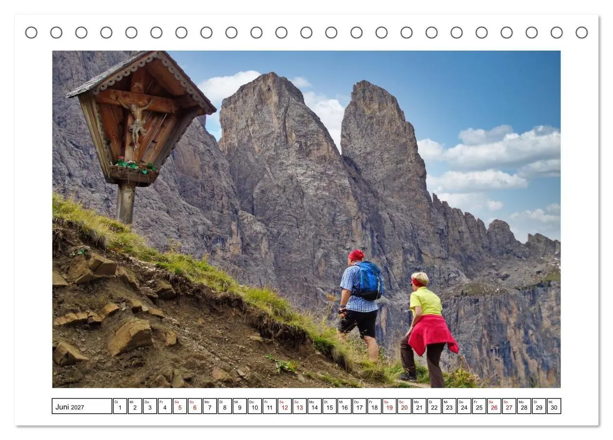 Bild: 9783516816983 | Über dem Grödnertal (Tischkalender 2027 DIN A5 quer), CALVENDO...