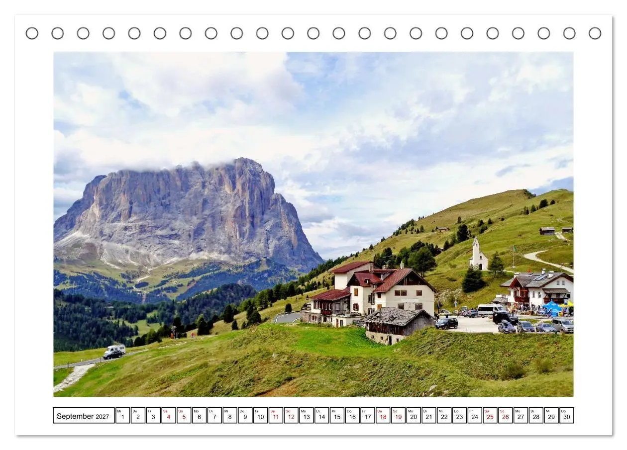 Bild: 9783516816983 | Über dem Grödnertal (Tischkalender 2027 DIN A5 quer), CALVENDO...