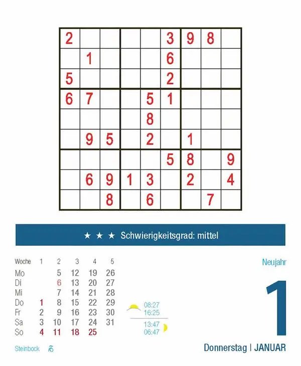 Bild: 9783731886983 | Sudoku 2026 | Verlag Korsch | Kalender | 328 S. | Deutsch | 2026