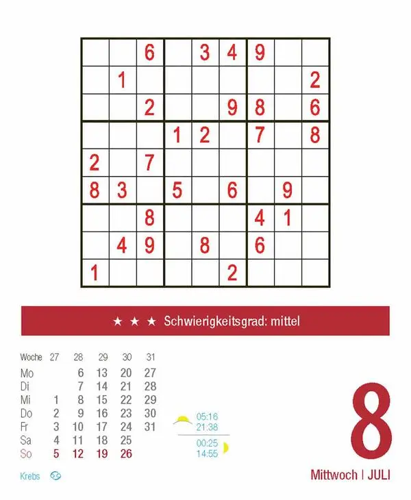 Bild: 9783731886983 | Sudoku 2026 | Verlag Korsch | Kalender | 328 S. | Deutsch | 2026