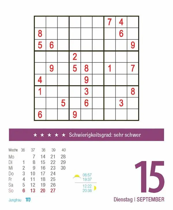 Bild: 9783731886983 | Sudoku 2026 | Verlag Korsch | Kalender | 328 S. | Deutsch | 2026