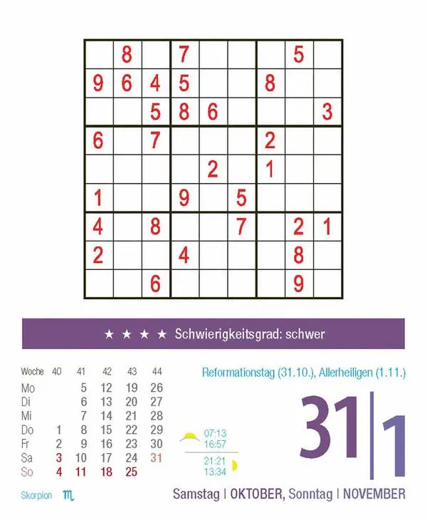 Bild: 9783731886983 | Sudoku 2026 | Verlag Korsch | Kalender | 328 S. | Deutsch | 2026