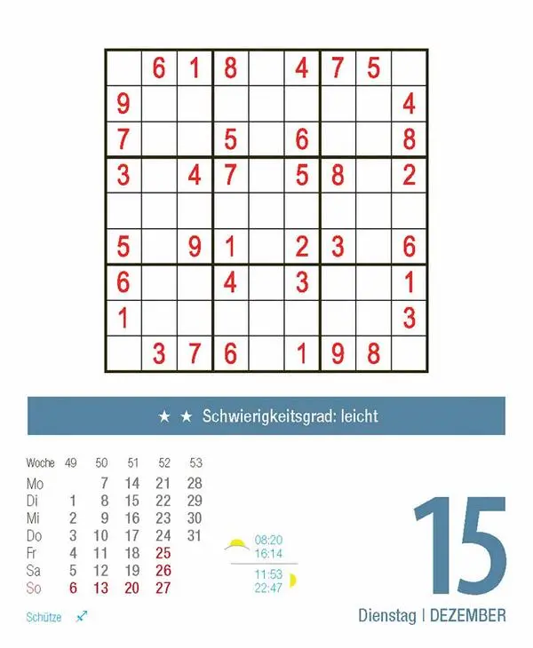 Bild: 9783731886983 | Sudoku 2026 | Verlag Korsch | Kalender | 328 S. | Deutsch | 2026