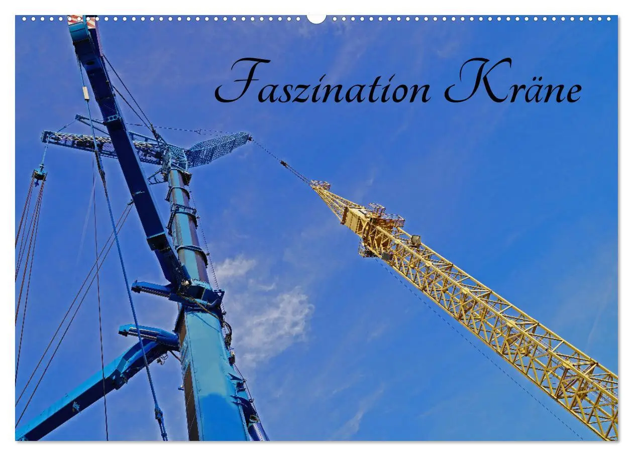 Cover: 9783457547083 | Faszination Kräne (Wandkalender 2026 DIN A2 quer), CALVENDO...