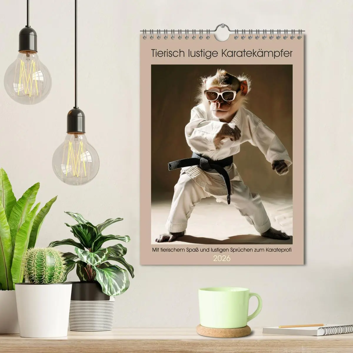 Bild: 9783516257083 | Tierisch lustige Karatekämpfer (Wandkalender 2026 DIN A4 hoch),...