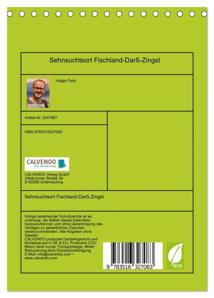 Bild: 9783516327083 | Sehnsuchtsort Fischland-Darß-Zingst (Tischkalender 2026 DIN A5...