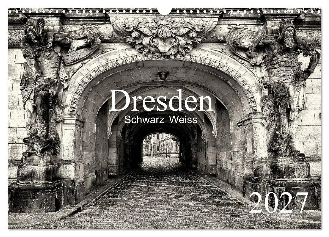 Cover: 9783594167083 | Dresden Schwarz Weiss 2027 (Wandkalender 2027 DIN A3 quer),...