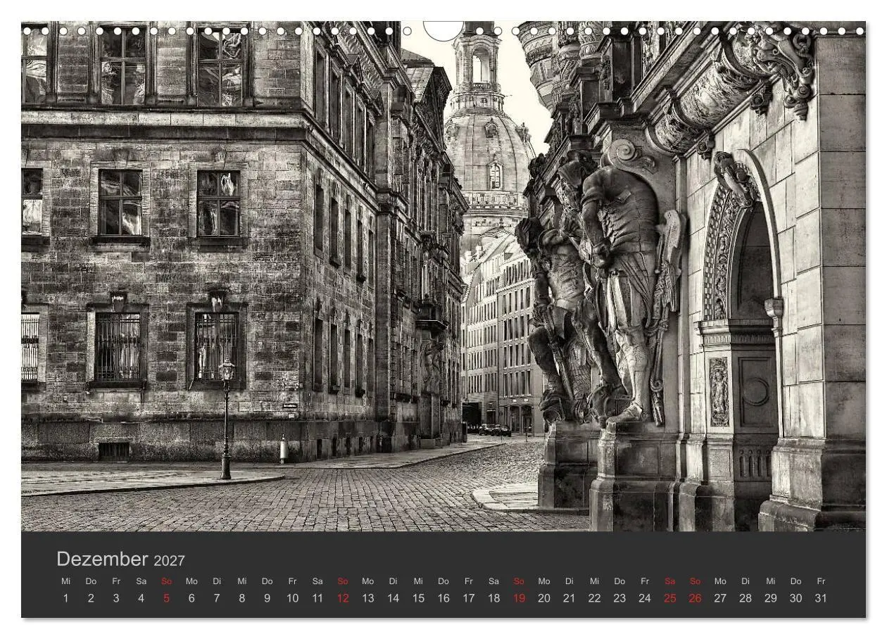 Bild: 9783594167083 | Dresden Schwarz Weiss 2027 (Wandkalender 2027 DIN A3 quer),...