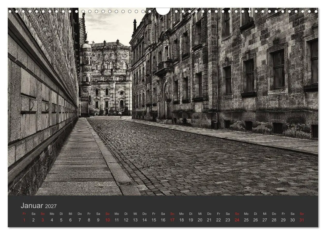 Bild: 9783594167083 | Dresden Schwarz Weiss 2027 (Wandkalender 2027 DIN A3 quer),...