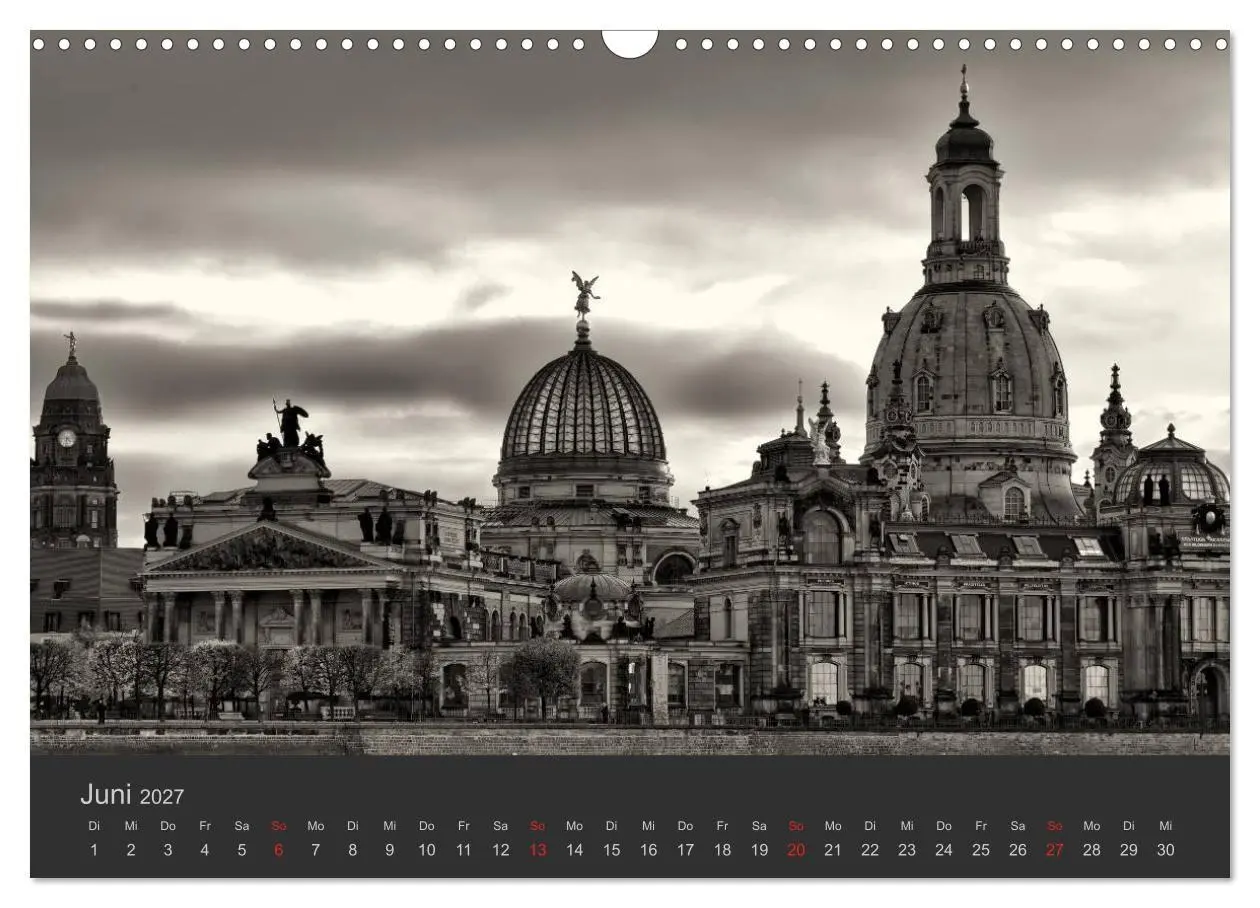 Bild: 9783594167083 | Dresden Schwarz Weiss 2027 (Wandkalender 2027 DIN A3 quer),...